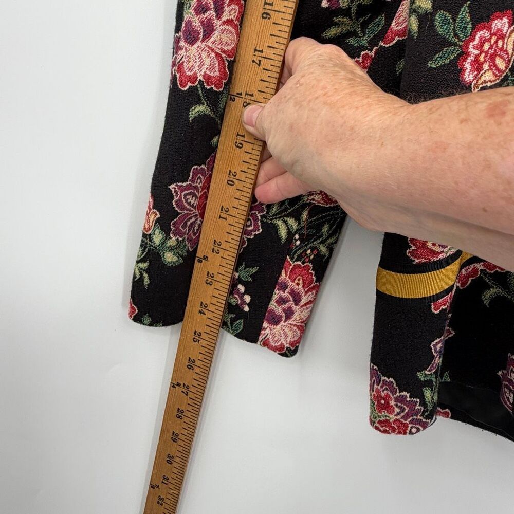 ASOS DESIGN slim suit in floral embroidery with taping Sz 42 - Picture 9 of 12